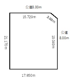 西18南5　【売地】北東角地
